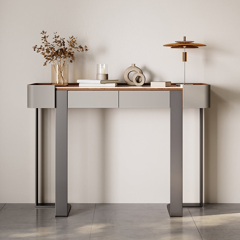 14 inch Wide Hall Console Tables Half Moon Glam Sofa Console Table