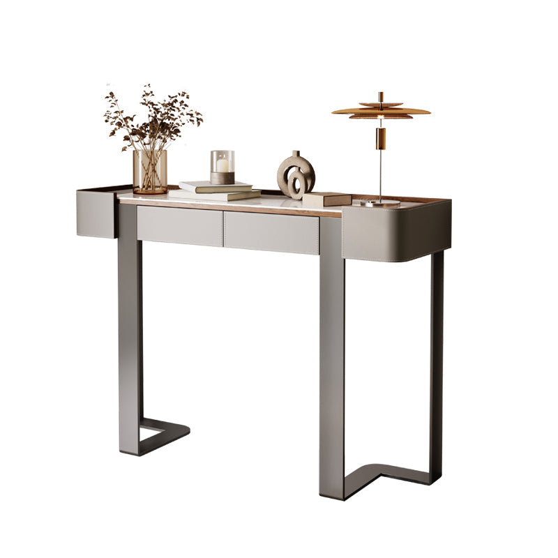 14 inch Wide Hall Console Tables Half Moon Glam Sofa Console Table