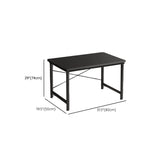 Industrial Gaming Desk Antique Finish Wood Computer Desk with Metal Legs