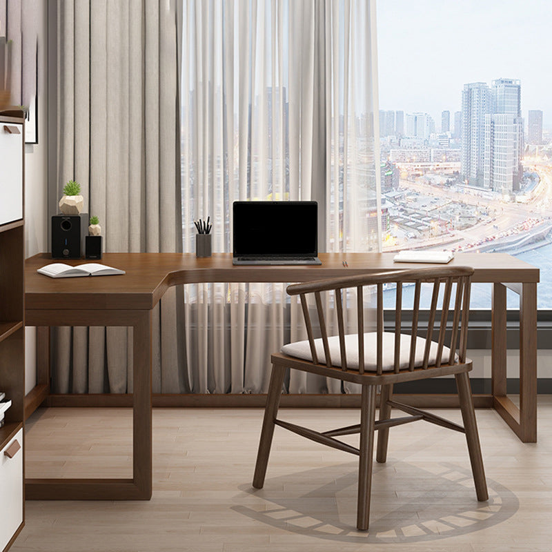 Modern Solid Wood Corner Writing Desk Sled Base 29.53-inch Tall Office Desk Clearhalo 'furn' 'furn_office_desk' 'Furniture' 'Office Desks' 'Office Furniture' 'office_desk' 7134474