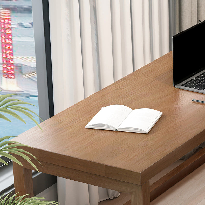 Modern Solid Wood Corner Writing Desk Sled Base 29.53-inch Tall Office Desk Clearhalo 'furn' 'furn_office_desk' 'Furniture' 'Office Desks' 'Office Furniture' 'office_desk' 7134477