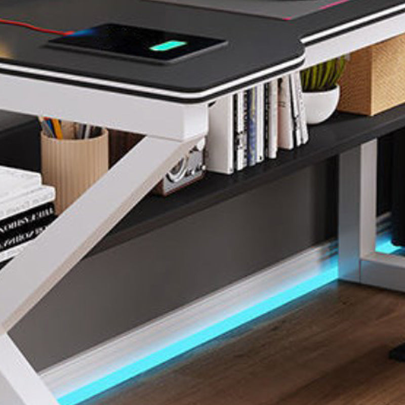 Computer Sled Contemporary Wooden Office Desk Sled Base 29.53-inch Tall Computer Desk ...