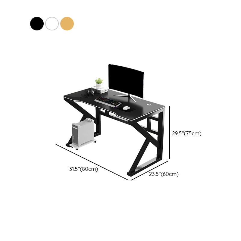 Computer Sled Industrial Wooden Gaming Desk Sled Base 29.53-inch Tall Computer Desk ...