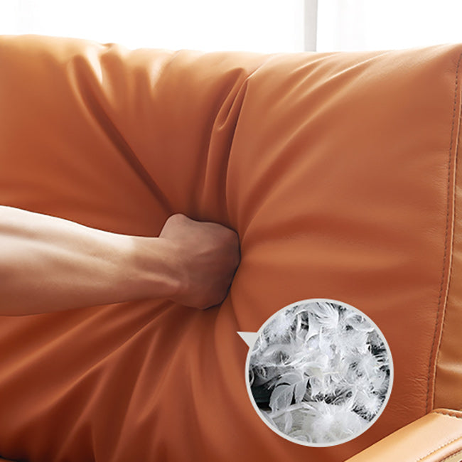 Modern 31.5" Wide Sewn Pillow Back Sponge Metal Frame Arm Chair Clearhalo 'Accent Chairs' 'accent_chairs' 'Chairs & Seating' 'furn' 'furn_accent_chairs' 'Furniture' 'Living Room Furniture' 7134658