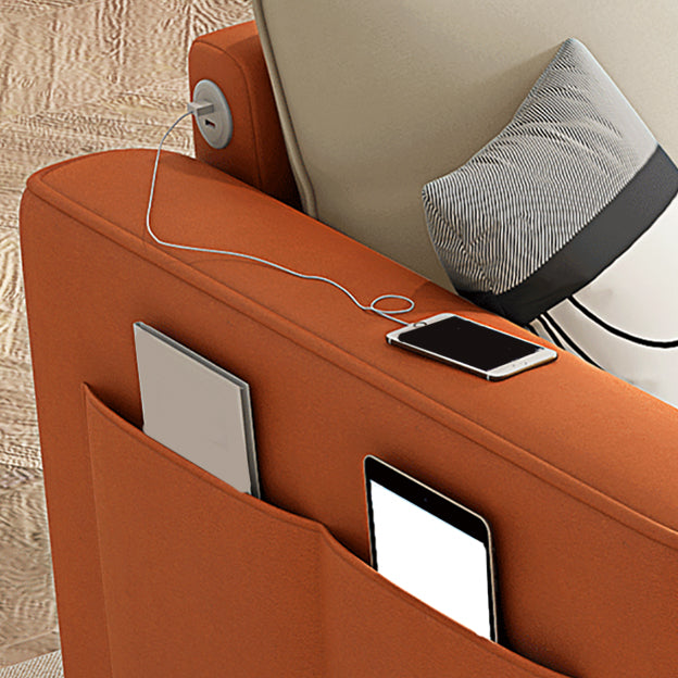 39" Wide Scandinavian Sofa Futon White Pillow Included Sleeper Sofa Clearhalo 'furn' 'furn_futons' 'Furniture' 'Futons & Daybeds' 'Futons' 'Living Room Furniture' 7134683