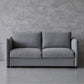 Contemporary Sleeper Sofa Fabric White Square Arms Pillow Back Upholstered Sofa Bed