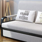 Sofa contemporain de 30 "de large oreiller gris futon inclus canapé-lit de rangement
