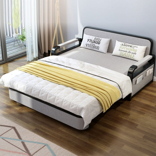 Divano contemporaneo largo da 30 "cuscinetto grigio futon incluso divano dormiente