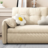 31 "幅のスカンジナビアソファ布団フェイクレザーホワイトスリーパーソファー