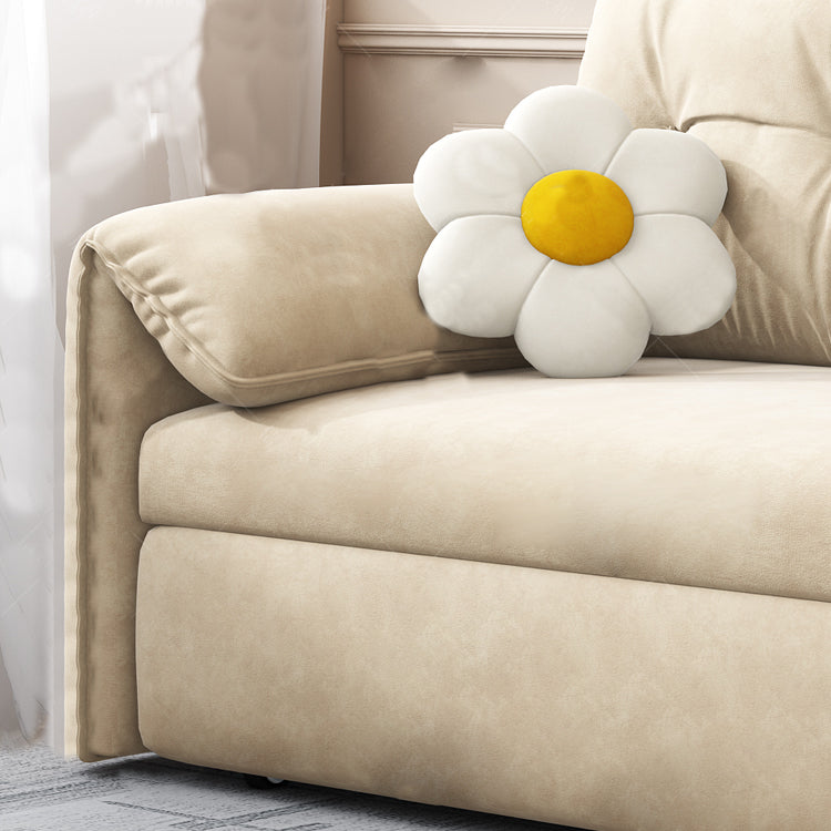 31 "幅のスカンジナビアソファ布団フェイクレザーホワイトスリーパーソファー