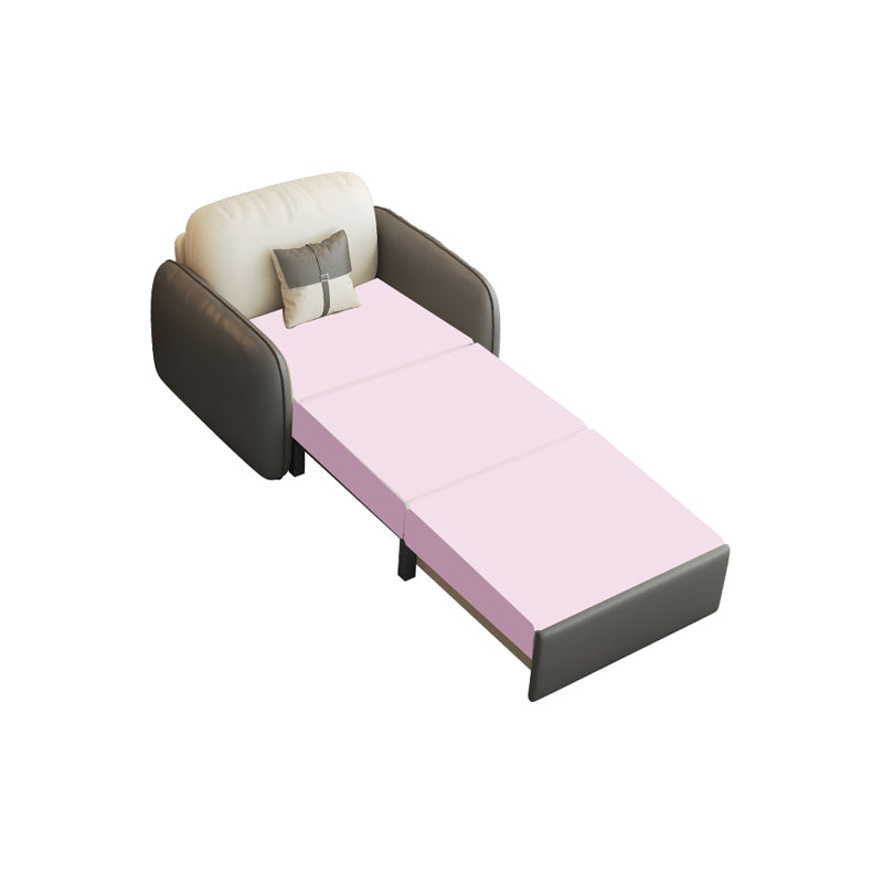 32" Wide Contemporary Sleeper Sofa Futon Faux Leather Sleeper Sofa Storage Not Included Sponge Clearhalo 'furn' 'furn_futons' 'Furniture' 'Futons & Daybeds' 'Futons' 'Living Room Furniture' 7134945