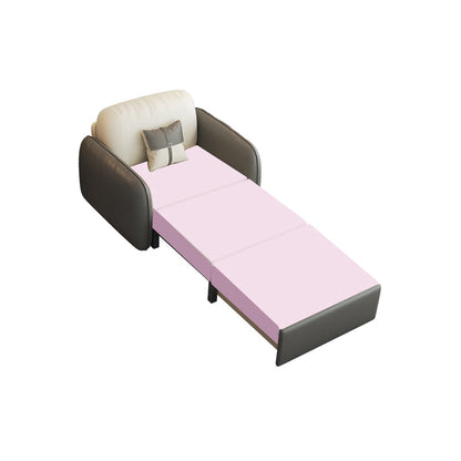 32" Wide Contemporary Sleeper Sofa Futon Faux Leather Sleeper Sofa Storage Not Included Sponge Clearhalo 'furn' 'furn_futons' 'Furniture' 'Futons & Daybeds' 'Futons' 'Living Room Furniture' 7134945