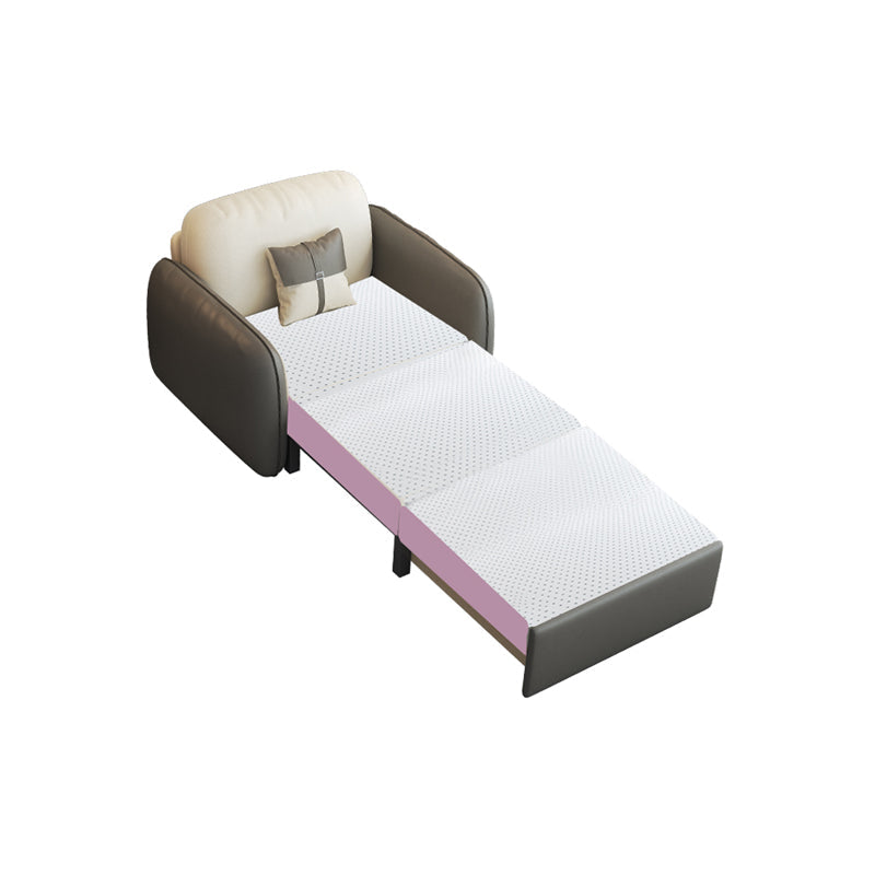 32" Wide Contemporary Sleeper Sofa Futon Faux Leather Sleeper Sofa Storage Not Included Latex Clearhalo 'furn' 'furn_futons' 'Furniture' 'Futons & Daybeds' 'Futons' 'Living Room Furniture' 7134952