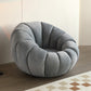 Sewn Pillow Back Papasan Chair Upholstered Sloped Arms with Swivel