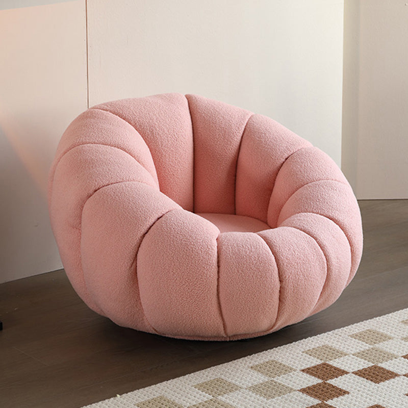 Cuscino cucito posteriore sedia papasan braccia inclinata imbottita con girevole