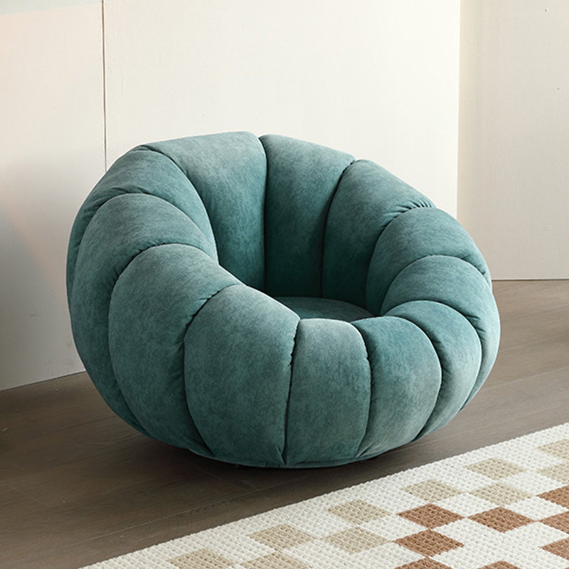 Cuscino cucito posteriore sedia papasan braccia inclinata imbottita con girevole