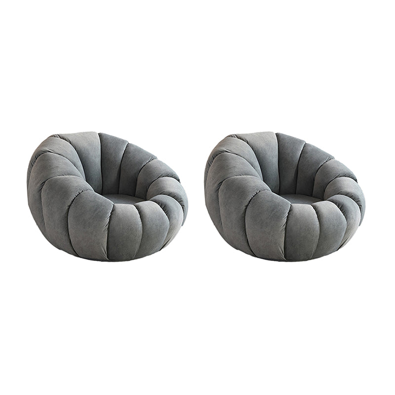 Cuscino cucito posteriore sedia papasan braccia inclinata imbottita con girevole