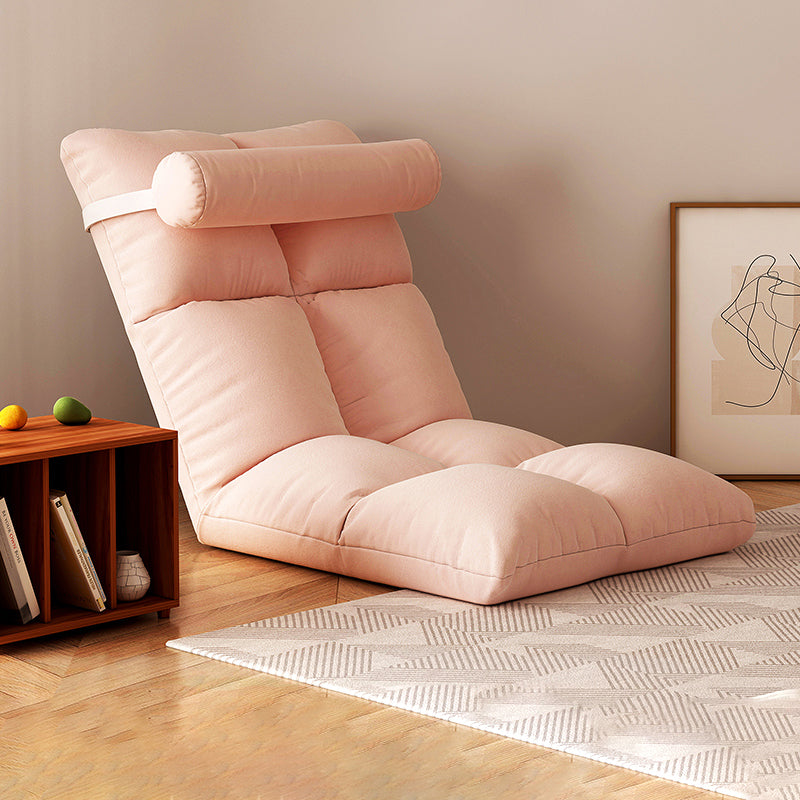 Contemporary Solid Color Convertible Chair Sloped Armless Chair