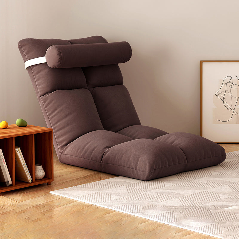 Contemporary Solid Color Convertible Chair Sloped Armless Chair