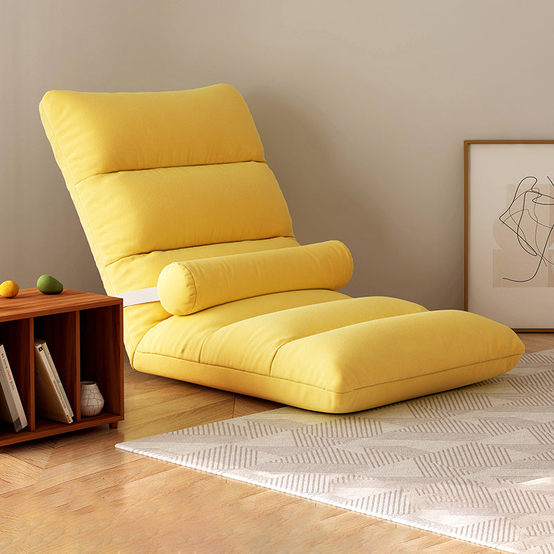 Contemporary Solid Color Convertible Chair Sloped Armless Chair