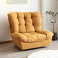 Contemporary Tufted Back Arm Chair Solid Color Armless Chair Brown Yellow 1 Piece Clearhalo 'Accent Chairs' 'accent_chairs' 'Chairs & Seating' 'furn' 'furn_accent_chairs' 'Furniture' 'Living Room Furniture' 7135244