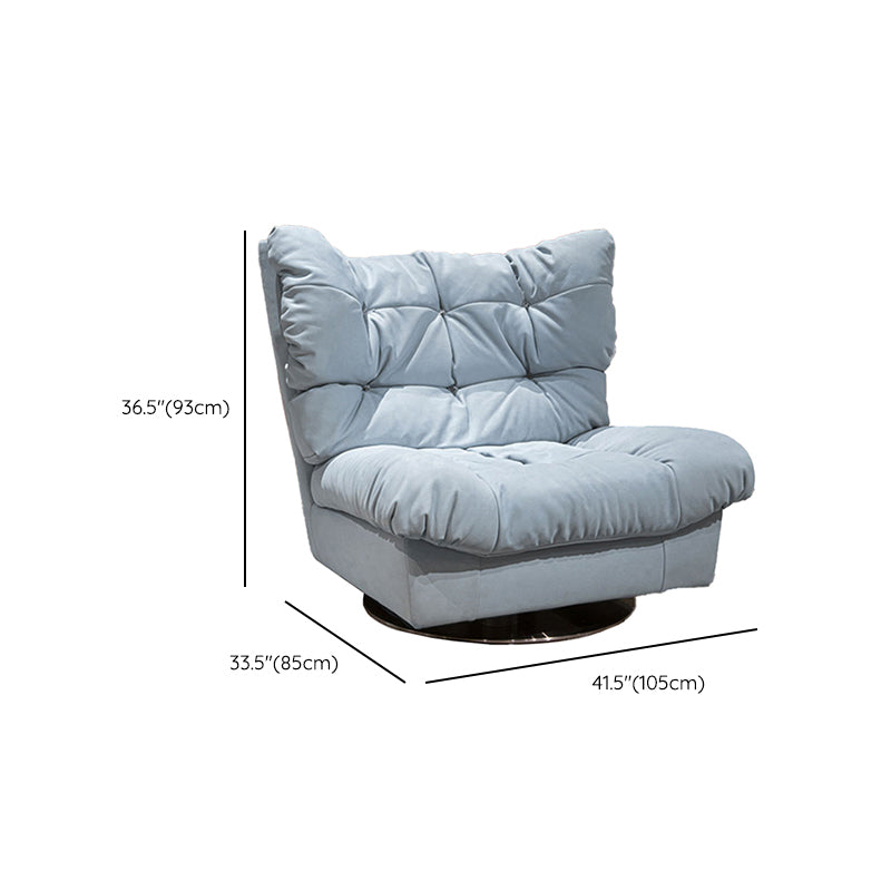 Contemporary Tufted Back Arm Chair Solid Color Armless Chair Clearhalo 'Accent Chairs' 'accent_chairs' 'Chairs & Seating' 'furn' 'furn_accent_chairs' 'Furniture' 'Living Room Furniture' 7135246