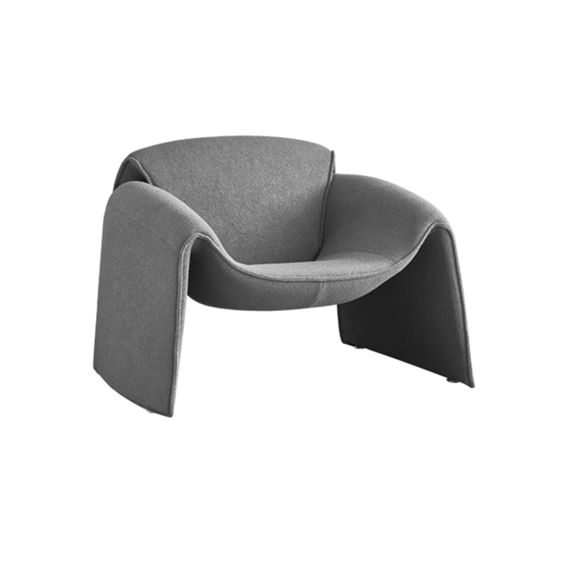 Contemporary 31.49 "sedia a spugna di spugna fissata di colore solido.