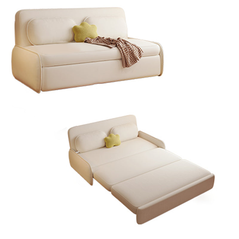 Scandinavian Foldable Futon Sleeper White Futon Sleeper Sofa Bed