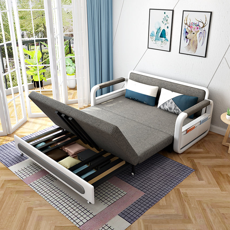 35" Wide Contemporary Sleeper Sofa Futon Storage Sleeper Sofa Clearhalo 'furn' 'furn_futons' 'Furniture' 'Futons & Daybeds' 'Futons' 'Living Room Furniture' 7135412