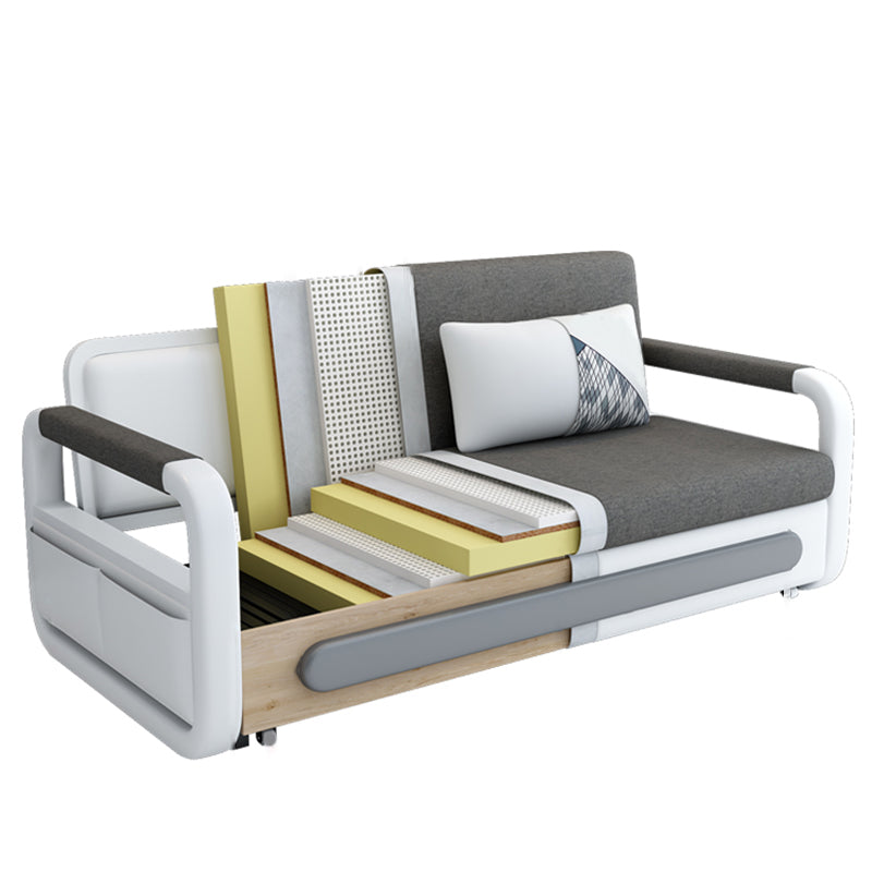 35" Wide Contemporary Sleeper Sofa Futon Storage Sleeper Sofa Clearhalo 'furn' 'furn_futons' 'Furniture' 'Futons & Daybeds' 'Futons' 'Living Room Furniture' 7135418