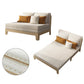 39" Wide Scandinavian Sleeper Sofa Futon White Wood Sleeper Sofa