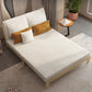 39" Wide Scandinavian Sleeper Sofa Futon White Wood Sleeper Sofa