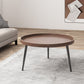 Tray Top Solid Wood Coffee Table Round Single Cocktail Table in Brown 30"L x 30"W x 16"H Brown Clearhalo 'Coffee & Accent Tables' 'Coffee Tables' 'coffee_tables' 'furn' 'furn_coffee_tables' 'Furniture' 'Living Room Furniture' 7135557