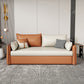 32 "" de large canapé-lit scandinave futon futon en cuir canier