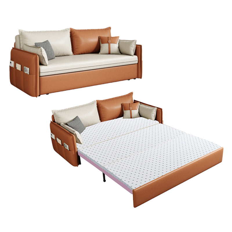 32 "" de large canapé-lit scandinave futon futon en cuir canier