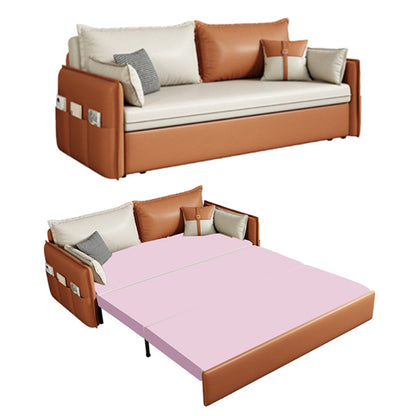 32 "" de large canapé-lit scandinave futon futon en cuir canier