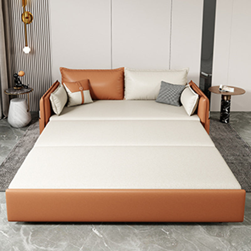 32 "" de large canapé-lit scandinave futon futon en cuir canier