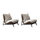 Contemporary Style 26.77" Wide Pillow Back Armless Lounge Chair