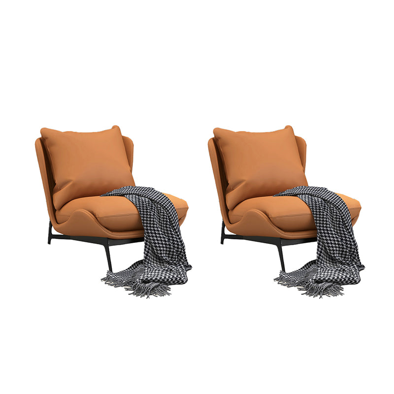 Contemporary Style 26.77" Wide Pillow Back Armless Lounge Chair