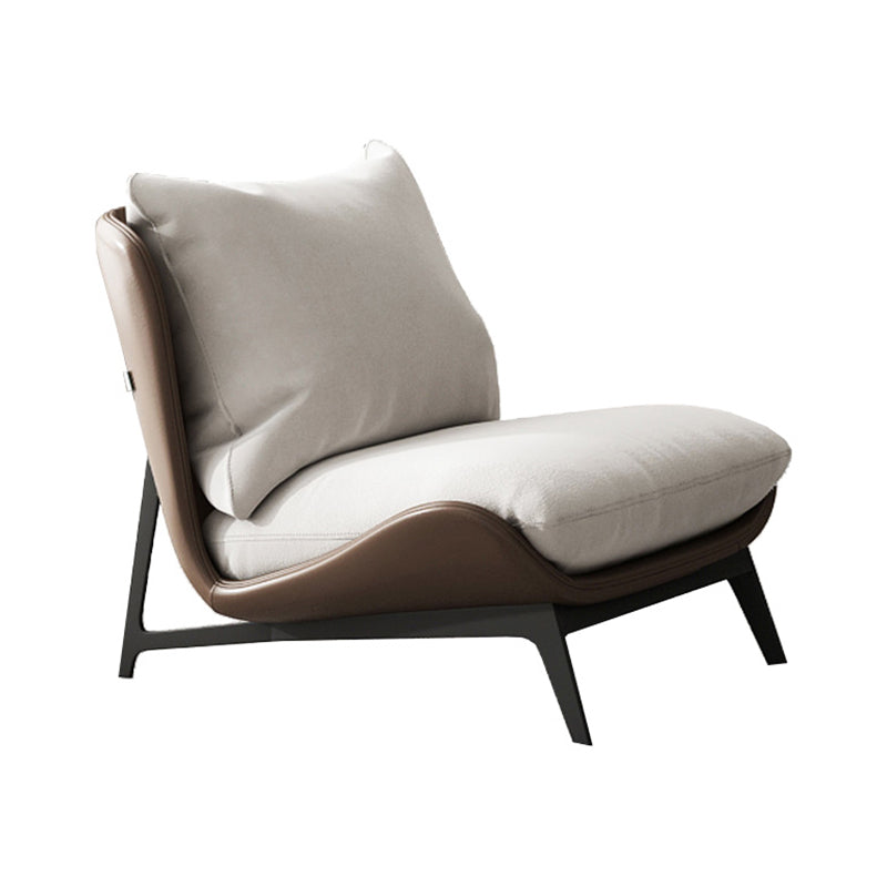 Contemporary Style 26.77" Wide Pillow Back Armless Lounge Chair