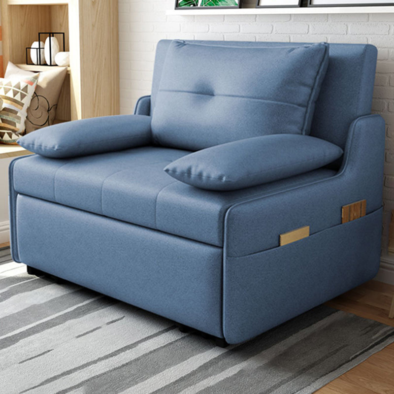 33" Wide Scandinavian Sleeper Sofa Futon Blue Storage Sleeper Sofa Clearhalo 'furn' 'furn_futons' 'Furniture' 'Futons & Daybeds' 'Futons' 'Living Room Furniture' 7135657