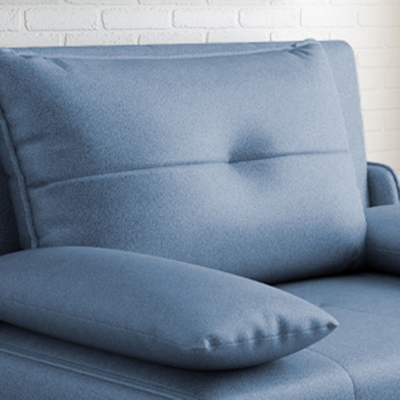 33" Wide Scandinavian Sleeper Sofa Futon Blue Storage Sleeper Sofa Clearhalo 'furn' 'furn_futons' 'Furniture' 'Futons & Daybeds' 'Futons' 'Living Room Furniture' 7135668