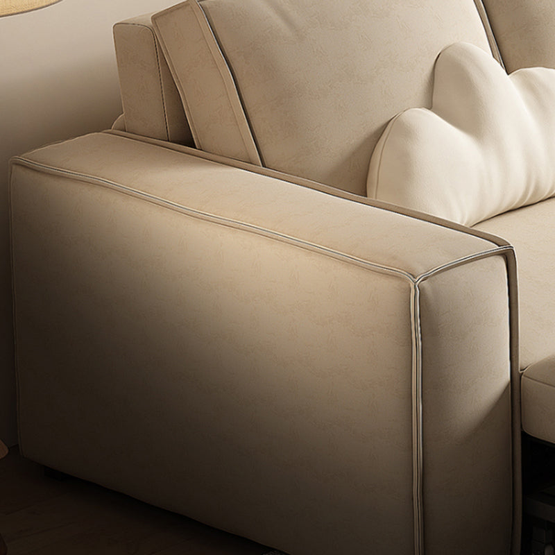 Contemporary Foldable Futon Sleeper White Futon and Mattress Clearhalo 'furn' 'furn_futons' 'Furniture' 'Futons & Daybeds' 'Futons' 'Living Room Furniture' 7135723