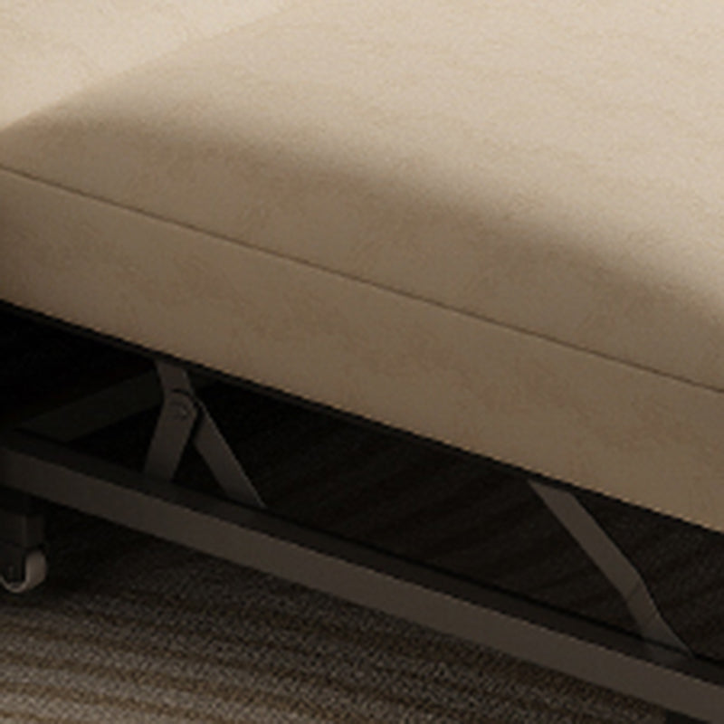 Contemporary Foldable Futon Sleeper White Futon and Mattress Clearhalo 'furn' 'furn_futons' 'Furniture' 'Futons & Daybeds' 'Futons' 'Living Room Furniture' 7135727