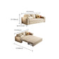 Contemporary Foldable Futon Sleeper White Futon and Mattress Clearhalo 'furn' 'furn_futons' 'Furniture' 'Futons & Daybeds' 'Futons' 'Living Room Furniture' 7135733