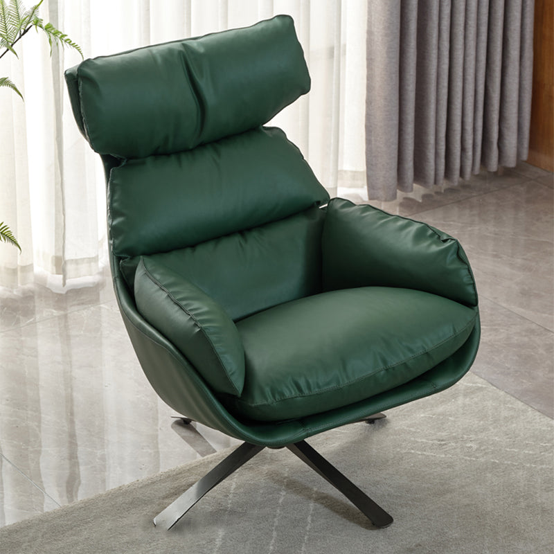 Contemporary Solid Color Arm Chair 4-Star Base Flared Arms Chair Clearhalo 'Accent Chairs' 'accent_chairs' 'Chairs & Seating' 'furn' 'furn_accent_chairs' 'Furniture' 'Living Room Furniture' 7135764