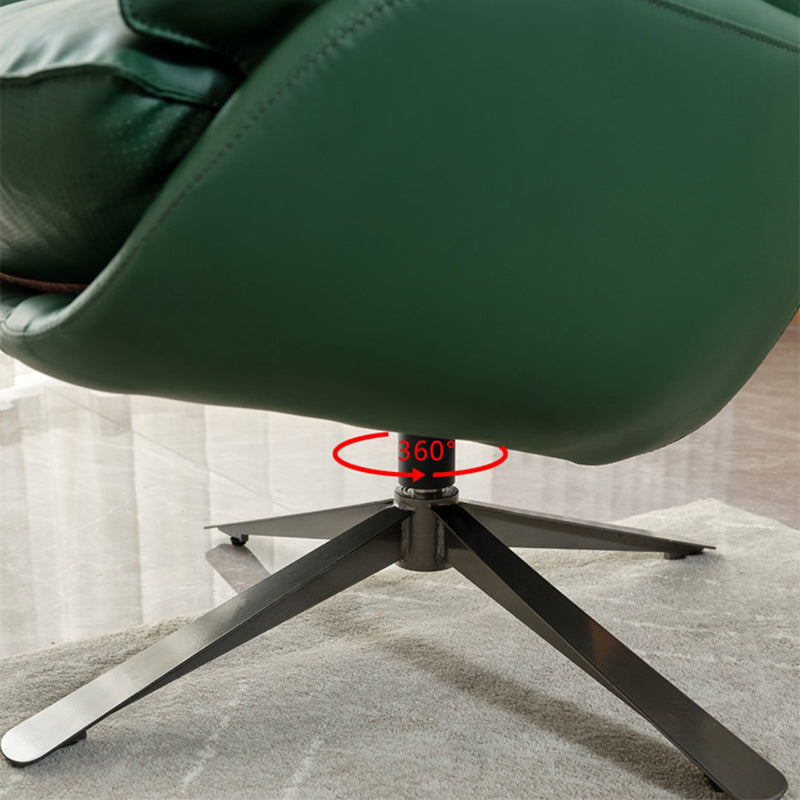 Contemporary Solid Color Arm Chair 4-Star Base Flared Arms Chair Clearhalo 'Accent Chairs' 'accent_chairs' 'Chairs & Seating' 'furn' 'furn_accent_chairs' 'Furniture' 'Living Room Furniture' 7135775