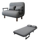 Canapé-lit contemporain pliable futon somnoleur futon