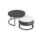 Frame 2 Nesting Coffee Table Set Modern Slate Cocktail Table with Drawer White-Black-Gold Clearhalo 'Coffee & Accent Tables' 'Coffee Tables' 'coffee_tables' 'furn' 'furn_coffee_tables' 'Furniture' 'Living Room Furniture' 7135877