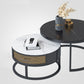 Frame 2 Nesting Coffee Table Set Modern Slate Cocktail Table with Drawer Clearhalo 'Coffee & Accent Tables' 'Coffee Tables' 'coffee_tables' 'furn' 'furn_coffee_tables' 'Furniture' 'Living Room Furniture' 7135885